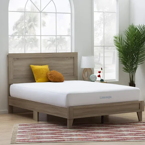 Miniatura 2 de Linenspa - Protector de colchón impermeable, sin vinilo, tamaño matrimonial, superficie de rizo de algodón