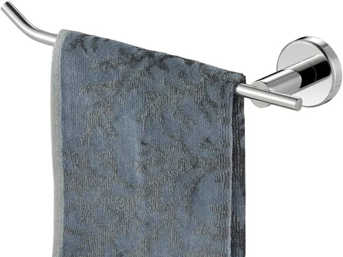 Miniatura 11 de JQK Toallero de mano negro, anillo de toalla de acero inoxidable para baño, soporte para collar de 9 pulgadas, soporte de pared negro mate, mano