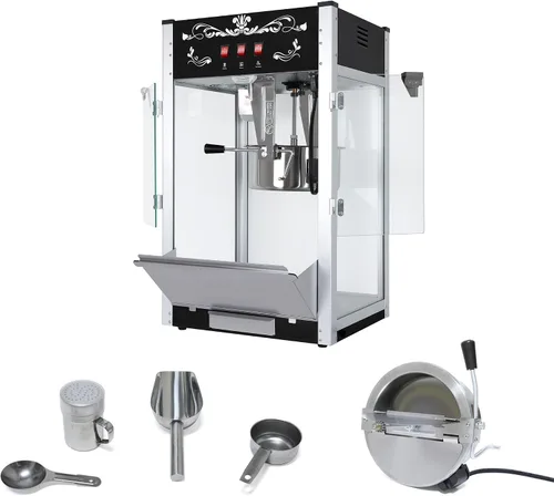 Miniatura 3 de GDFStudio 16 Oz Tabletop Popcorn Machine Countertop Popcorn Maker w/Stainless Steel Kettle, 3 Switch Control, 3 Popcorn Cups, Commercial Popcorn