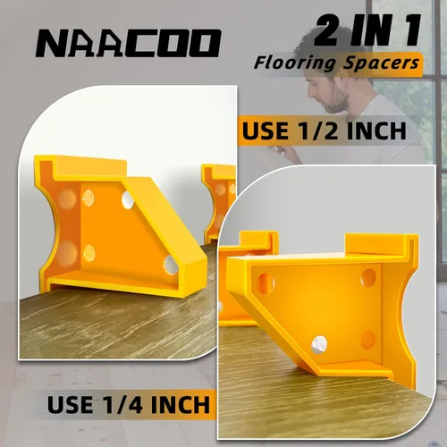 Miniatura 2 de Herramientas para pisos laminados, kit de instalación NAACOO LVP, herramientas profesionales para pisos de vinilo - bloque de golpeo con mango