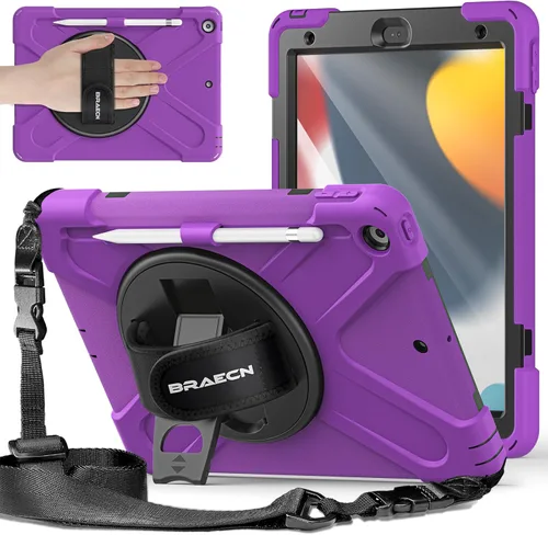 Miniatura 13 de BRAECNstock - Funda para Apple iPad de 9ª/8ª/7ª generación, de 10.2" 2021/2020/2019, funda protectora a prueba de golpes para iPad de 10.2 pulgadas