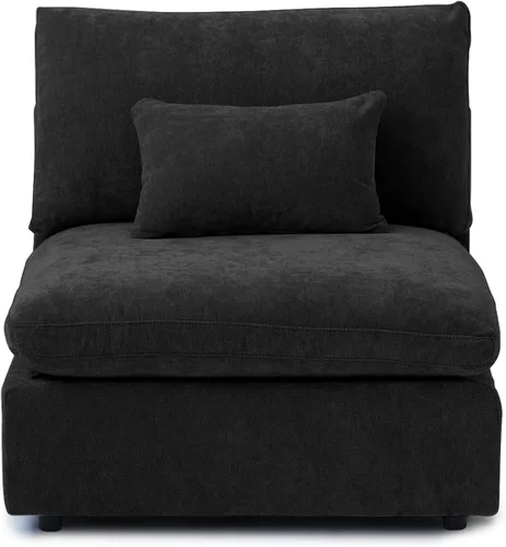 Miniatura 60 de WJShome Sofá Seccional Cloud Couch de 83 pulgadas para sala de estar, sofá seccional modular relleno de plumón, sofás en forma de L con otomana