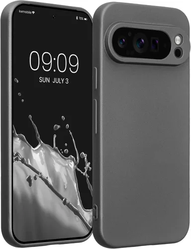 Miniatura 180 de kwmobile Funda compatible con Google Pixel 9 Pro - Funda protectora delgada de TPU para teléfono - Acabado mate suave - Negro mate
