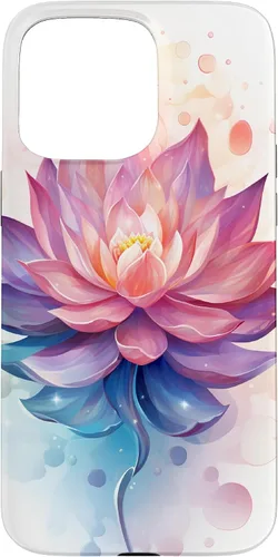 Miniatura 30 de Funda para iPhone 14 Pro Max Lotus Flower Symbol of Beauty and Spirituality Illustration Case