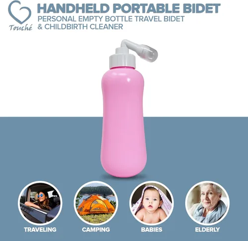 Miniatura 2 de Touché Bidé portátil de mano – Bidé personal de viaje para botellas vacías y limpiador de parto, ideal para viajes, camping, mujeres, bebés