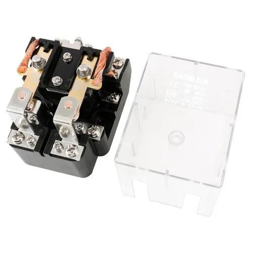 Miniatura 2 de Baomain Relé electrónico magnético de DC 12V 80A DPDT 2NO 2NC del voltaje de bobina de la retransmisión JQX-62F-2C del poder más elevado