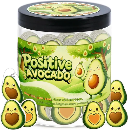 Miniatura 34 de Tarro de Manzanas Positivo con 60 Tarjetas de Afirmación Diaria, Regalo de Apoyo Emocional de Manzanas, Tarjetas de Manzanas, Regalos Divertidos