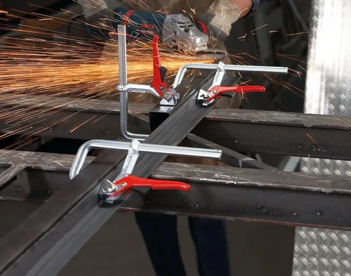 Miniatura 6 de Bessey GSH12 Abrazadera de palanca Classix Gsh 4.72In/2.362 in, Plata/Rojo