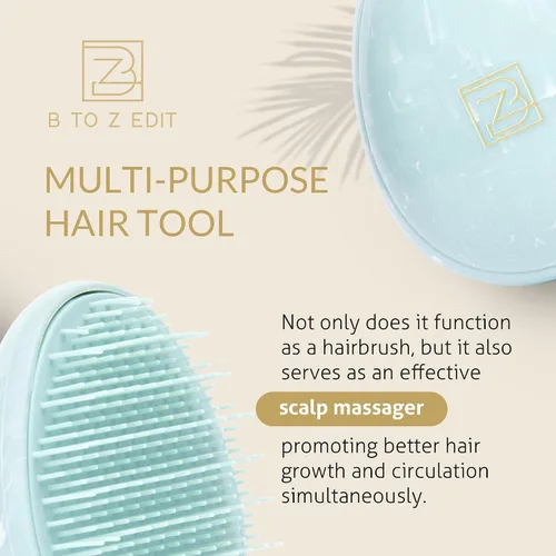 Miniatura 4 de Cepillo de viaje – Mini desenredante de pelo para mujeres, adolescentes y niños – masajeador sensorial del cuero cabelludo – Pequeño peine portátil