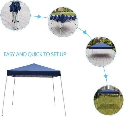 Miniatura 4 de Tienda desplegable de 10 x 10, tienda plegable impermeable portátil para uso doméstico con bolsa de transporte