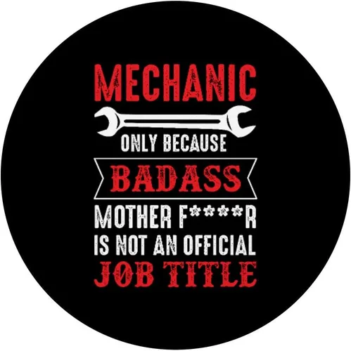 Miniatura 3 de Vintage Badass Mecánico Repairman Handyman Funny PopSockets Agarre y soporte para teléfonos y tabletas, Negro