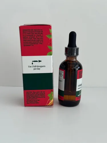 Miniatura 3 de HERBAMAMA Panax - Tintura de raíz de ginseng – Apoyo energético vegano con extracto de ginseng rojo coreano gotas líquidas – Suplemento de apoyo