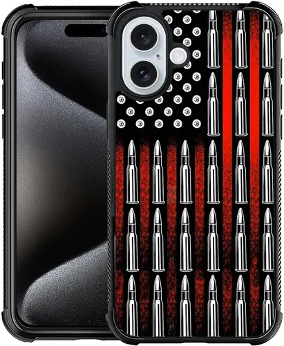 Miniatura 124 de Funda compatible con iPhone X/XS, diseño de bandera estadounidense de béisbol, TPU suave, a prueba de golpes, de vidrio templado, para iPhone X/XS
