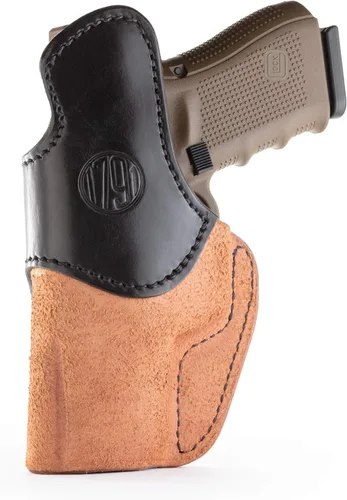 Miniatura 2 de 1791 Funda de cuero para pistola – Funda IWB – Funda de cuero premium para diestros – Compatible con Glock 23, 29, 30, 38 / Sig Sauer P220 P226