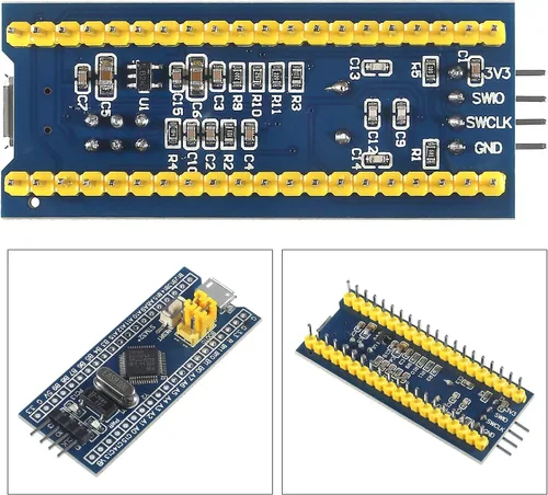 Miniatura 5 de Alinan 2 unids ST-Link V2 Unidad de Programación Emulador Descargador (color al azar)+2pcs STM32F103C6T6 Placa de desarrollo de sistema mínimo