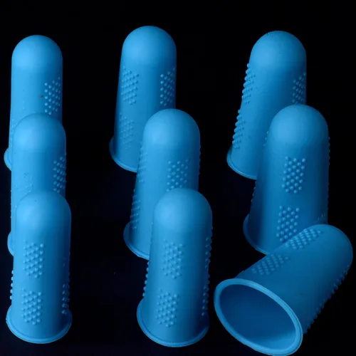 Miniatura 2 de Protectores de dedos [serie Flex – Paquete de 9] cubiertas antiadherentes de silicona [pequeño (3) / mediano (3) / grande (3)] – para pegamento