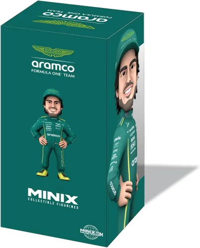 Miniatura 6 de MINIX Fernando Alonso Modelo – Figura de acción coleccionable de 4.7 in Rango de iconos deportivos Fórmula 1 para fans