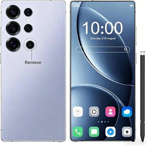 C24 Ultra Desbloqueado Teléfono 5G Dual SIM, 8GB+256GB Gran Almacenamiento Desbloqueado, Teléfono celular Android 14.0, 6800 mAh Batería Teléfono