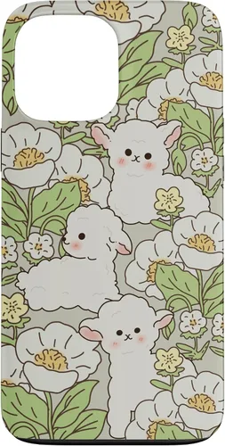 Miniatura 22 de Funda para iPhone 11 Pro Max con diseño de margaritas y cordero, flores de granjero