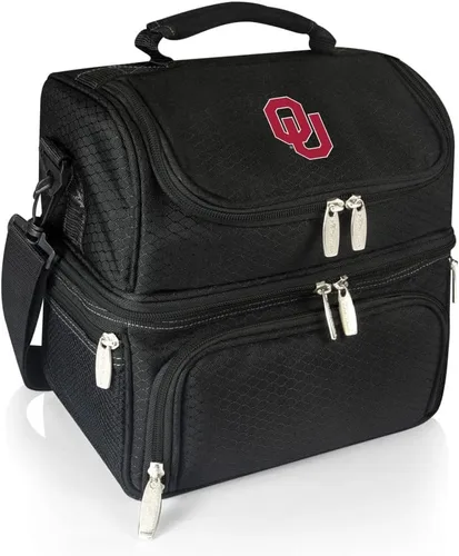 Miniatura 29 de PICNIC TIME NCAA Nebraska Cornhuskers Pranzo - Lonchera aislada con juego de pícnic, bolsa enfriadora para el almuerzo Negro