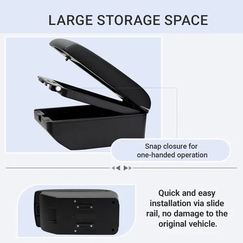 Miniatura 5 de Para Suzuki Jimny Reposabrazos JB23 JB43 1999-2018 Reposabrazos de coche Organizador de consola Caja de almacenamiento Reequipamiento Piezas