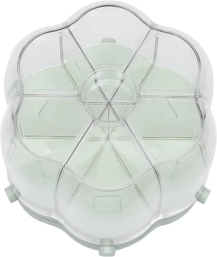 Miniatura 5 de Dispensador de granos para encimera, dispensador de almacenamiento de alimentos giratorio de 360°, dispensador de granos para el hogar, contenedor