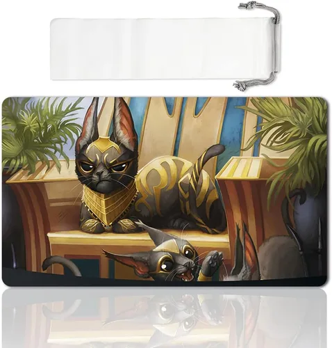 Miniatura 12 de Juego de mesa MTG Playmat Games Tamaño 60X35 cm CCG Compatible para MTG CCG RPG Juego de cartas coleccionables (Ajani Steadfast)