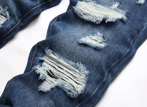 Miniatura 4 de Liuhond Pantalones de mezclilla lavados rasgados y desgastados para hombre