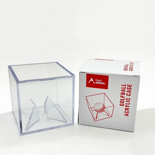 Miniatura 4 de Estuche de exhibición de pelotas de béisbol y golf de acrílico, cubo cuadrado transparente para recuerdos y almacenamiento, accesorios oficiales