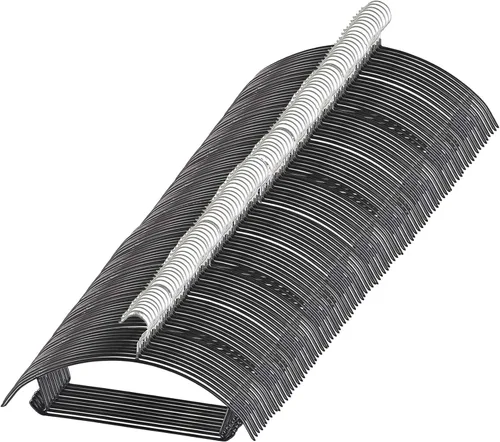 Miniatura 10 de Paquete de 20 perchas doradas – Perchas delgadas antideslizantes resistentes para chaquetas y camisetas – Ahorro de espacio (blanco)