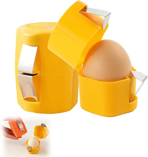 2 abridores de cáscaras de huevo, herramienta de corte de galletas de huevo 2026 para huevos duros, separador de huevos de mano para huevos crudos,
