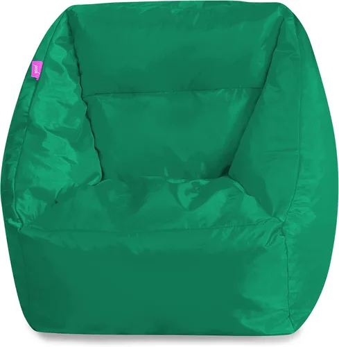 Miniatura 67 de Posh Beanbags - Sillón puff grande, 38 pulgadas, color azul rey sólido Nylon suave - Azul real