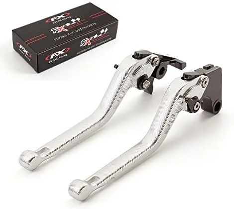 Miniatura 6 de FXCNC Palancas de embrague de freno ajustables para motocicleta compatibles con YFM 350 Raptor 06-2013, Raptor YFM660 01-06, TTR125L/LE/LW 00-16