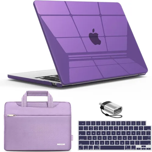Miniatura 22 de IBENZER Compatible con estuche para MacBook Air de 13 pulgadas 2025 2024 2023 2022 M4 A3240 M3 A3113 M2 A2681, estuche rígido y funda con protector