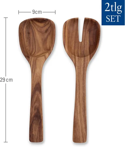 Miniatura 3 de Villeroy & Boch Artesano - Juego de servidor de ensalada original: madera de acacia, holz - Akazie, marrón