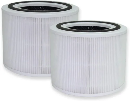 PUREBURG Filtros de repuesto compatibles con purificador de aire Himox HIMOX H10B, paquete de 2, filtración de carbón activado H13 True HEPA 2 en 1