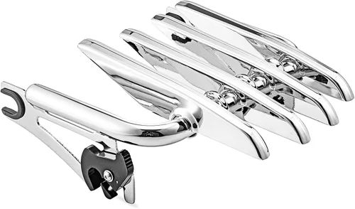 Miniatura 6 de Mofun Portaequipajes Cromado Estilo Sigiloso Desmontable Compatible con Harley Touring Street Electra Road Glide Road King 2009-2025, Se Ajusta a