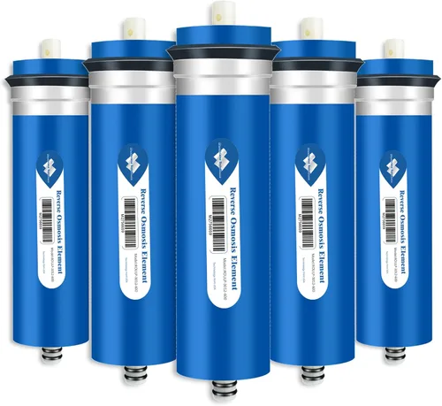 Miniatura 31 de Membrane Solutions Membrana de ósmosis inversa 75 GPD de 11.75 x 1.75 pulgadas, repuesto de filtro de agua de membrana RO para debajo del fregadero