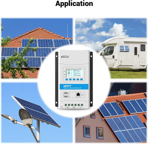 Miniatura 9 de EPEVER Controlador de carga solar MPPT 20A 12V/24V Auto Panel Solar Regulador de carga con pantalla LED y LCD Puerto USB doble y MT50 Medidor remoto