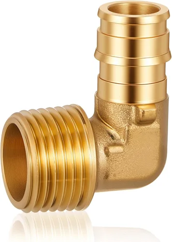 Miniatura 14 de 1 "X 1" Codo de 90 grados Pex A Accesorios de expansión Accesorios de latón Herramienta de crimpado Pex para conexión de tubería de tubería, ASTM