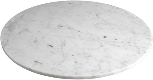 Bandeja Giratoria de Mármol Lazy Susan Mesa de Comedor Centro de Mesa Plato de Servir Grande - 22 Pulgadas