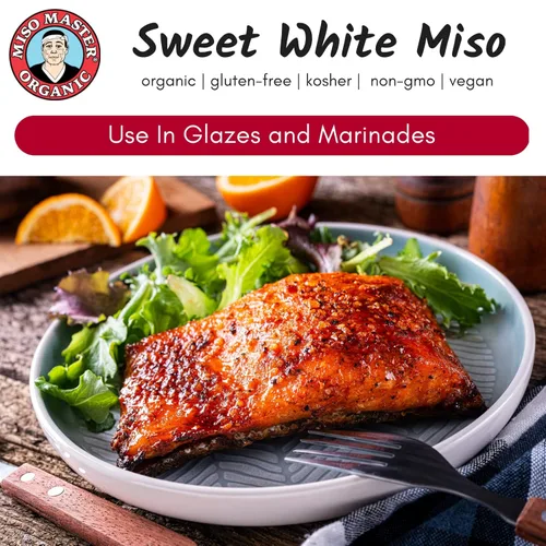 Miniatura 4 de Miso Master Organic Sweet White Miso Orgánico, Kosher, sin gluten, sin OMG Hecho a mano y fermentado naturalmente Tubo de 16 onzas
