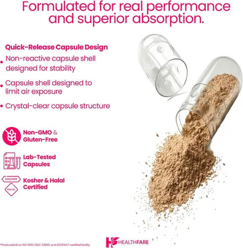 Miniatura 4 de Healthfare Devils Claw Root Suplemento de hierbas de 2600 mg 120 cápsulas veganas Extracto de raíz concentrado para apoyo articular Sin OMG