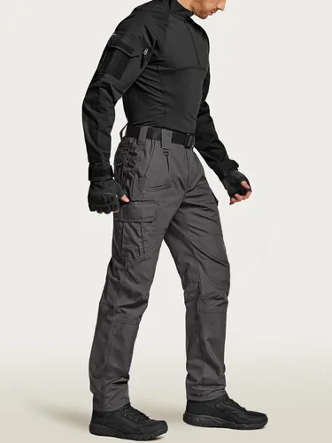 Miniatura 3 de CQR Pantalones tácticos tipo cargo para hombre, tejido ripstop, resistentes al agua, ligeros, para artículos de uso diario, para trabajo, senderismo