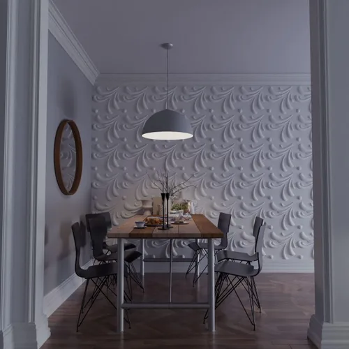 Miniatura 8 de Ekena Millwork WP20X20ACWH 19 5/8 pulgadas de ancho x 19 5/8 pulgadas de alto Acacia EnduraWall Decorativo 3D Panel de Pared Cubre 2.67 pies