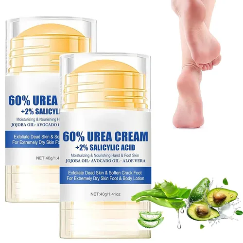 2025 Nueva crema para pies hidratante y antigrietas al 60% de urea, hidratante y alivia las grietas y la sequedad, la loción para pies en el talón