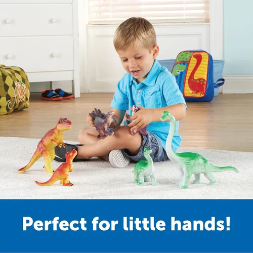 Miniatura 3 de Learning Resources Dinosaurios gigantes, mamás y bebés, juguetes de dinosaurios para niños, figuras de dinosaurios grandes, figuras para niños