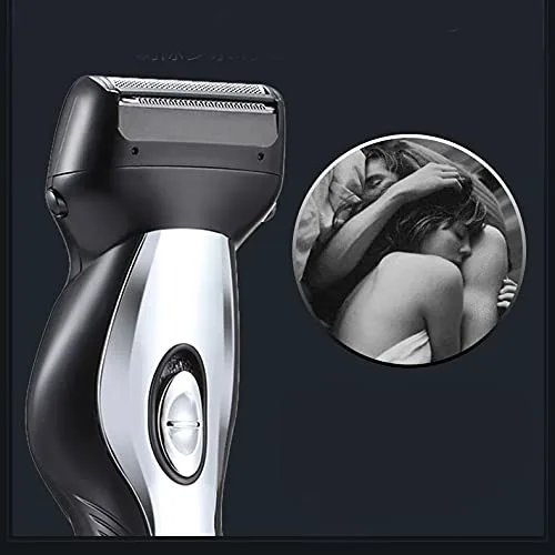 Miniatura 4 de Cortadora de barba inalámbrica, recortadora de pelo para hombres, impermeable, para cuerpo, bigote, nariz, oído, corte facial, afeitadora eléctrica