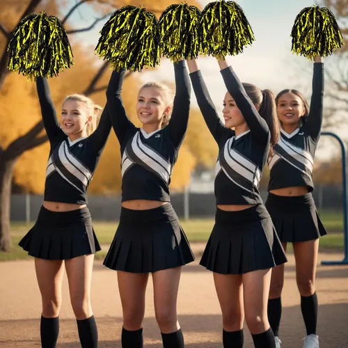 Miniatura 4 de HAVAGDTM 36PCS Cheerleading Pom Poms Metallic Foil Plastic Pom Poms with Baton Handle for Game Sports Squads Dancing Party Football Basketball Club