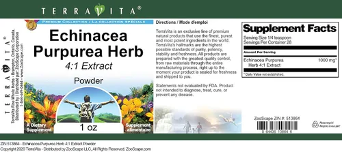 Miniatura 3 de Echinacea Purpurea Hierba 4:1 Extracto en polvo (1 oz, ZIN: 513864)